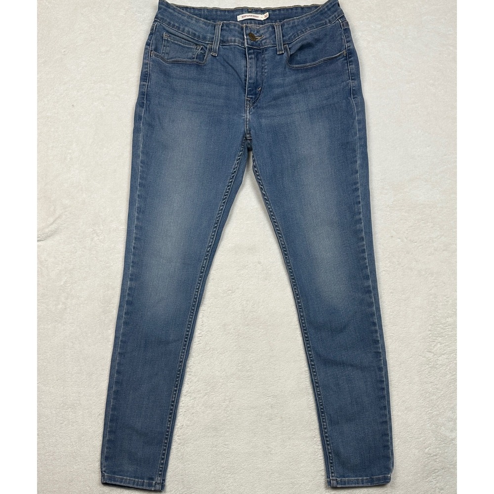Levis 535 Super Skinny Jeans‎ Womens 30 Medium Wash Blue Denim Pants 535-0016